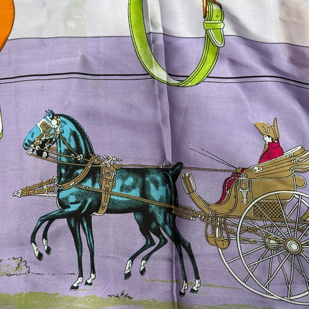 I Hermes like silk scarf Carrick A Pompe large scarf - Picture 5 of 6